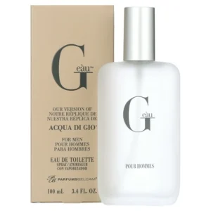Belcam G Eau Men's Eau De Toilette Spray, Fresh Aquatic Scent, 3.4 fl oz
