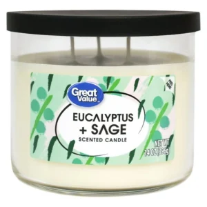 Great Value Eucalyptus & Sage Candle, 14 oz