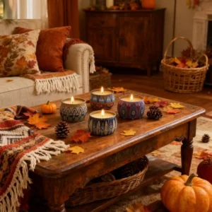 Aromatherapy Scented Candles Gift Set - Large 4.4 Oz - 4 Pack with 8% Essential Oils